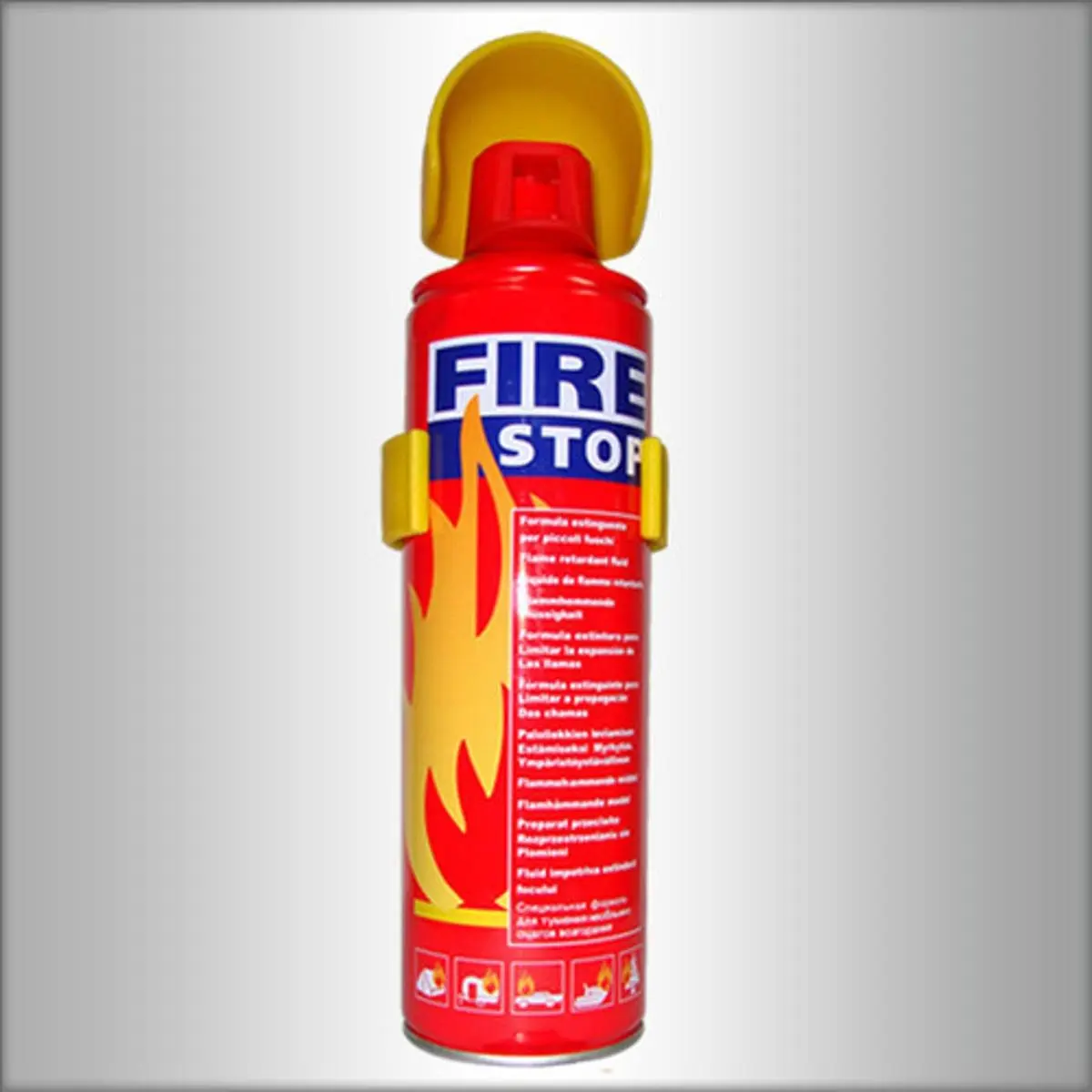 Picture of Fire Stop Spray - 500ml or use inside car and house Fire Extinguisher Fire Stop Spray - White