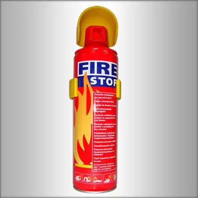 Picture of Fire Stop Spray - 500ml or use inside car and house Fire Extinguisher Fire Stop Spray - White