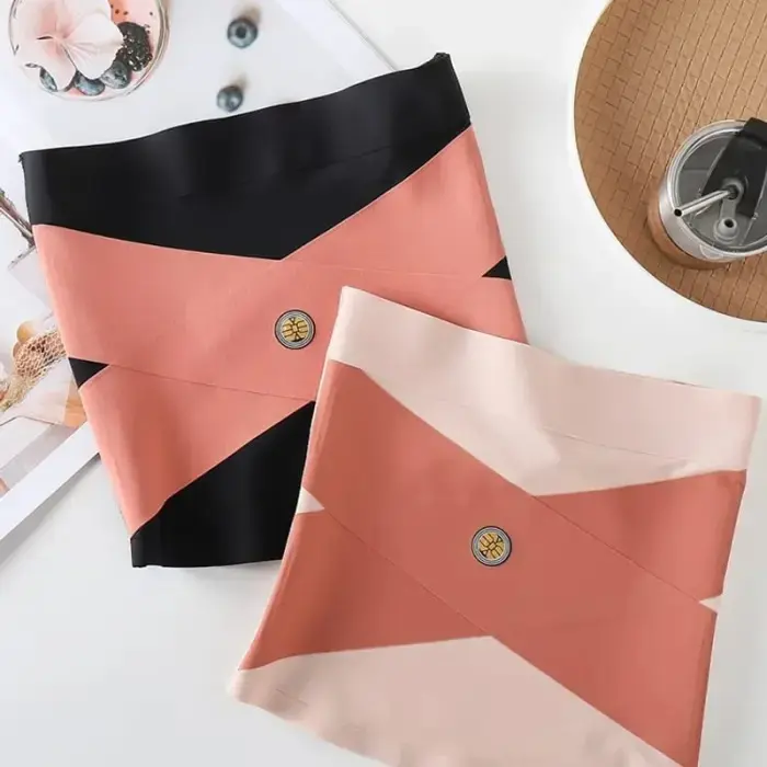 Picture of Women's Seamless Tummy Control Waist Trainer Body Shaper- Skin/Black Slimming Belt