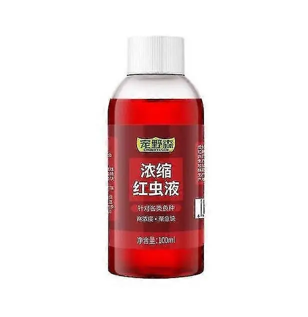 Picture of Fish Bait Liquid Attractant Red Worm Fish Bait Attractant Enhancer Flavoured Fishing Bait Additive Fishing - Red