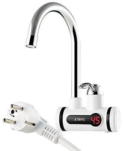 Picture of Digital Instant Hot Water Tap Heater Tap for wall mount - White
