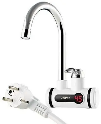 Picture of Digital Instant Hot Water Tap Heater Tap for wall mount - White
