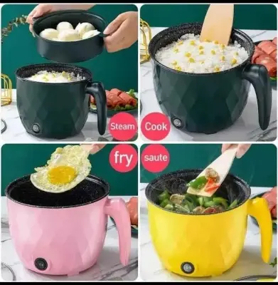 Picture of Multifunctional Non-stick Mini Rice Cooker Non-Coated Household Electric Cooker Electric Frying Pan - Multicolor