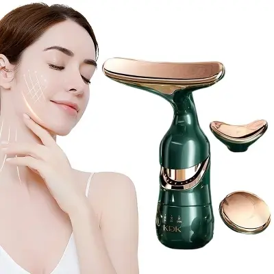 Picture of 3 In 1 Facial Lifting Device Neck Facial Eye Massage Face Slimmer EMS Beauty Skin  Wrinkle Anti Aging Face Massager