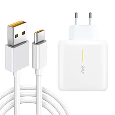 Picture of 65W Premium Quality Super Fast Smart Charger USB Type-C Vooc Flash First Charger Power Adapter - White