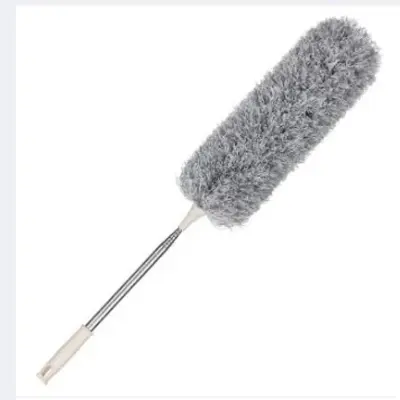 Picture of Microfiber Dusting Duster Handle Telescopic Duster Cleaner Brush Home Cleaning Brush Dust Cleaner for Furniture - Light Ash
