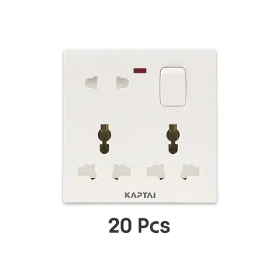 Picture of KAPTAI 8-Pin Multi Socket (20 Pcs)-White