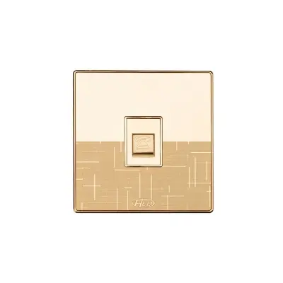 Picture of HEE by HAMKO Marigold Telephone Socket Outlet-Gold