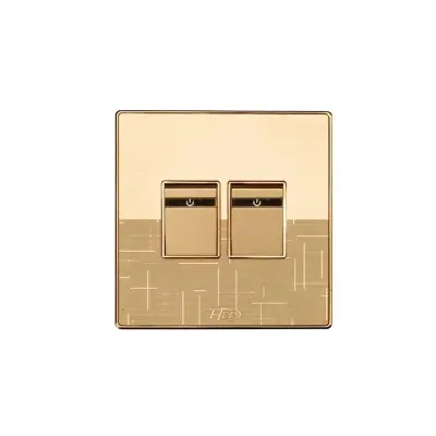 Picture of HEE by HAMKO Marigold 2 Gang 2 Way Switch-Gold