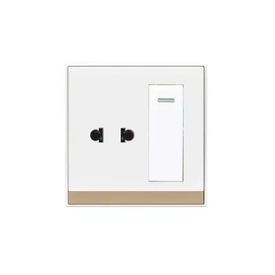 Picture of HEE By HAMKO Lotus XL 2 pin Socket with Switch-White