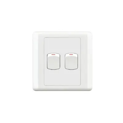 Picture of HEE By HAMKO New Classic 2 Gang 1 Way Switch-White