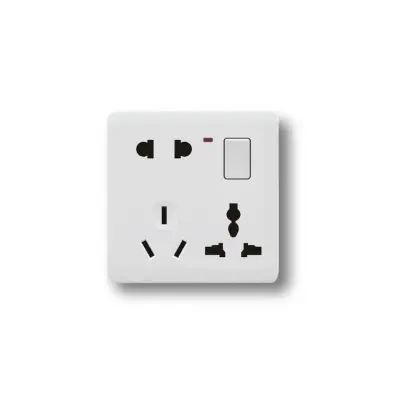 Picture of HEE By HAMKO 8-Pin MF Switched Socket-White
