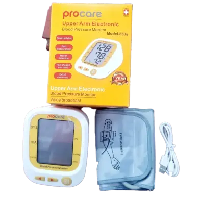 Picture of Procare 650S Digital Upper Arm Automatic Blood Pressure Monitor 1 Year Replacement Warranty USB Electric System - Multicolor,L (12.6 - 18.0 inch)