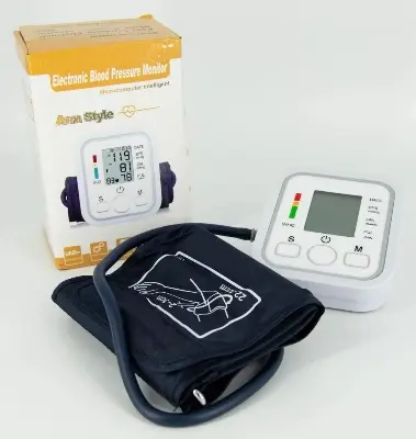 Picture of Digital Arm Blood Pulse Pressure Monitor  - White,M (8.7 - 12.5 inch)