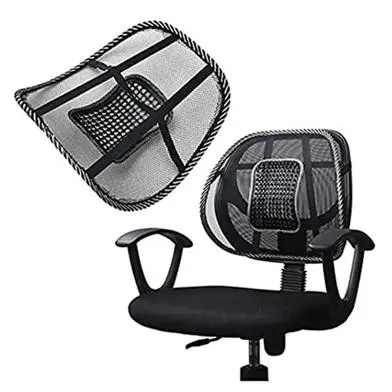 Picture of Lumbar Support Cushion - Ergonomic Right Back Support for Chairs and Seats - Black Color
