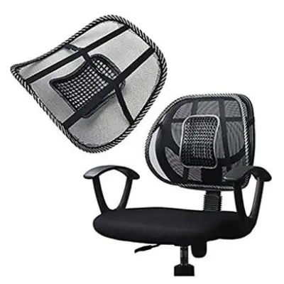 Picture of Lumbar Support Cushion - Ergonomic Right Back Support for Chairs and Seats - Black Color
