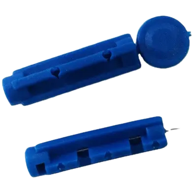 Picture of Lancets - Blood Lancet Sterile Needle For Blood Glucose Meter Pen - 100 Pcs - Blue