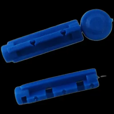 Picture of Lancets - Blood Lancet Sterile Needle For Blood Glucose Meter Pen - 100 Pcs - Blue