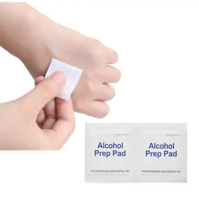 Picture of Alchohol Prep Pads Box 100 Pcs - White