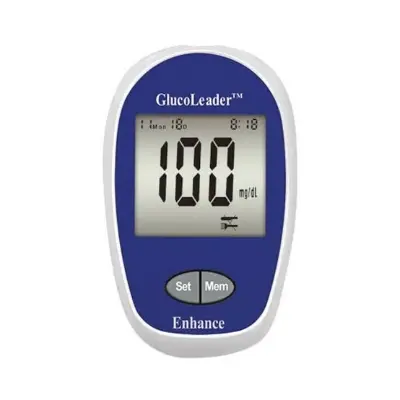 Picture of GlucoLeader Enhance Blood Glucose Meter Set (Blue) - Blue