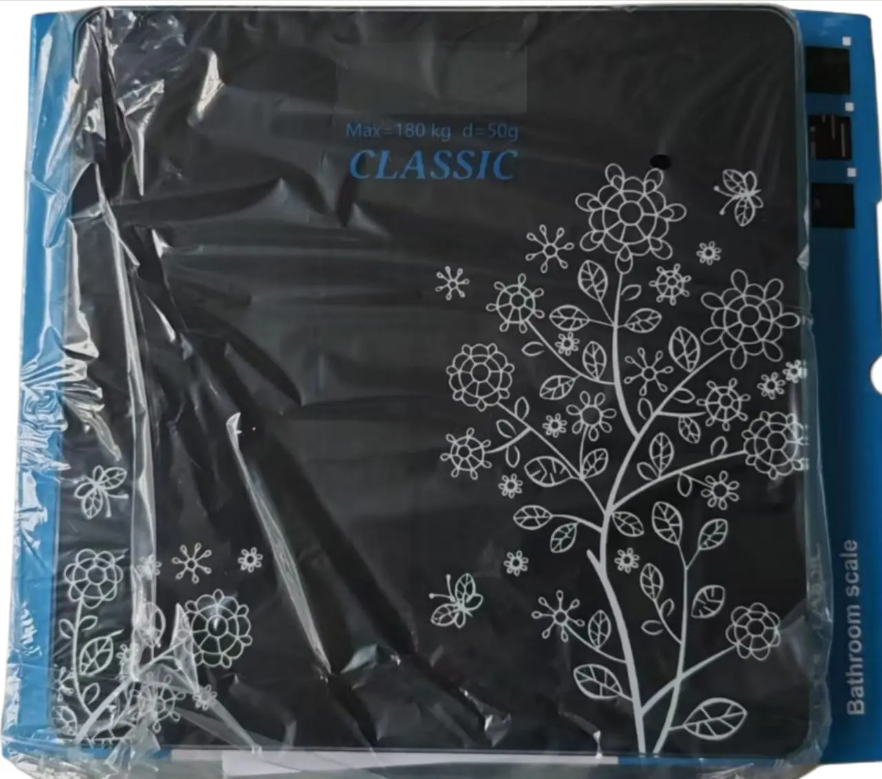 Picture of Personal Digital Bathroom Weighing Scale Glass Weighing Machine for Body Weight Measurement (5mm White Round Weighing Machine) (180 kg White) - Weight Machine - Multicolor