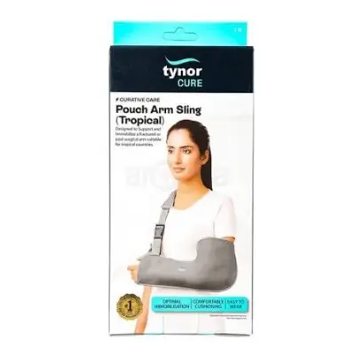 Picture of Tynor Pouch Arm Sling C-01 - Multicolor,(S Size)