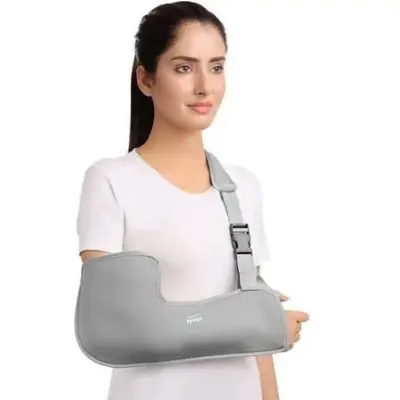 Picture of Tynor Pouch Arm Sling C-01 - Multicolor,(S Size)