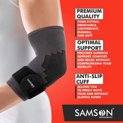 Picture of Samson Elbow Support - Black,(M Size)