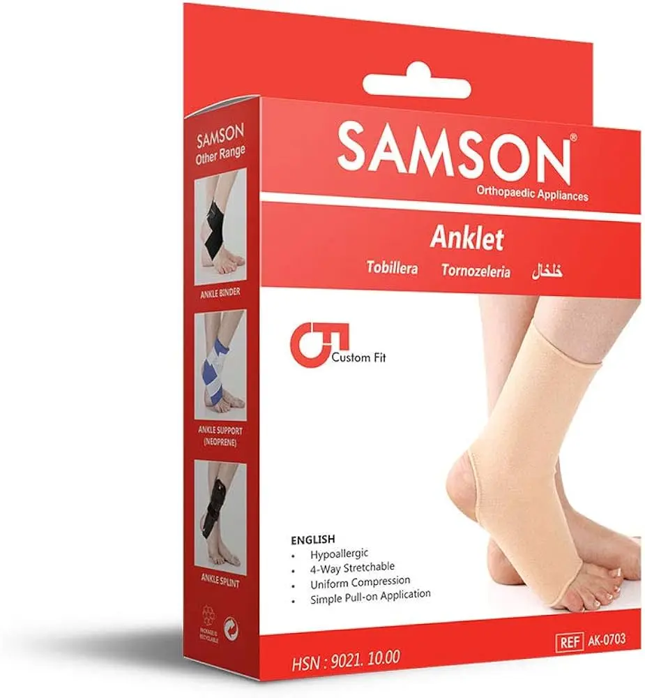 Picture of Samson Anklet Pair AK-0703 - Grey,(M Size)