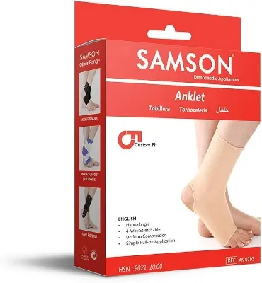 Picture of Samson Anklet Pair AK-0703 - Grey,(M Size)