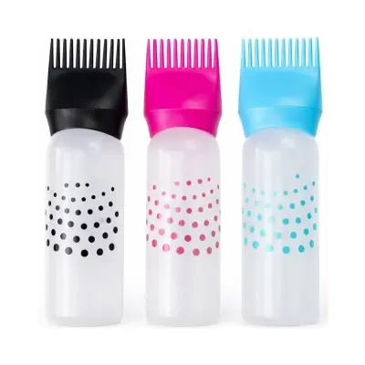 Picture of 180ml Hair Dye Bottle with Oil Comb Applicator – Refillable Salon Tool