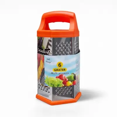 Picture of 9-Inch Stainless Steel 6-Sided Kitchen Grater for Vegetable, Cheese & Garlic