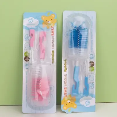 Picture of Apple Bear Baby Bottle & Nipple Cleaning Brush Set