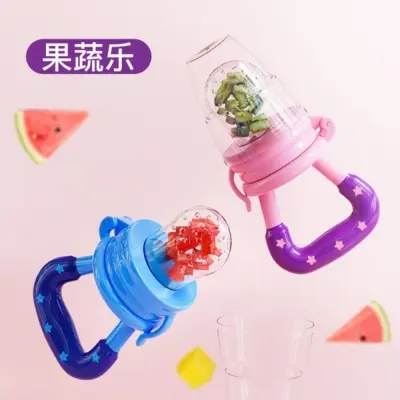 Picture of Baby Fruit & Veggie Silicone Pacifier – 0-6 Months Feeding Trainer