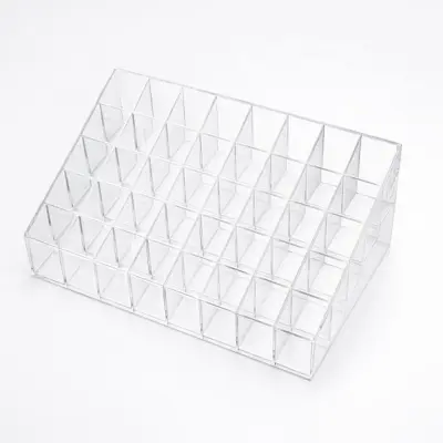 Picture of Desktop Lipstick Display Case with 40 Grids — Clear Cosmetic Organizer