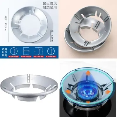 Picture of Energy Saving Windproof Gas Stove Cover – 2 Pcs Set