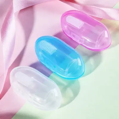 Picture of Soft Silicone Baby Toothbrush Set – Finger Brush & Tongue Cleaner