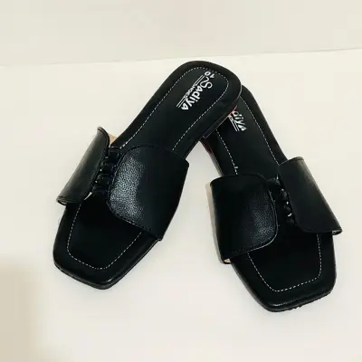 Picture of Fashionable New Design slim flat sandal for girls and ladies | Button Shoes