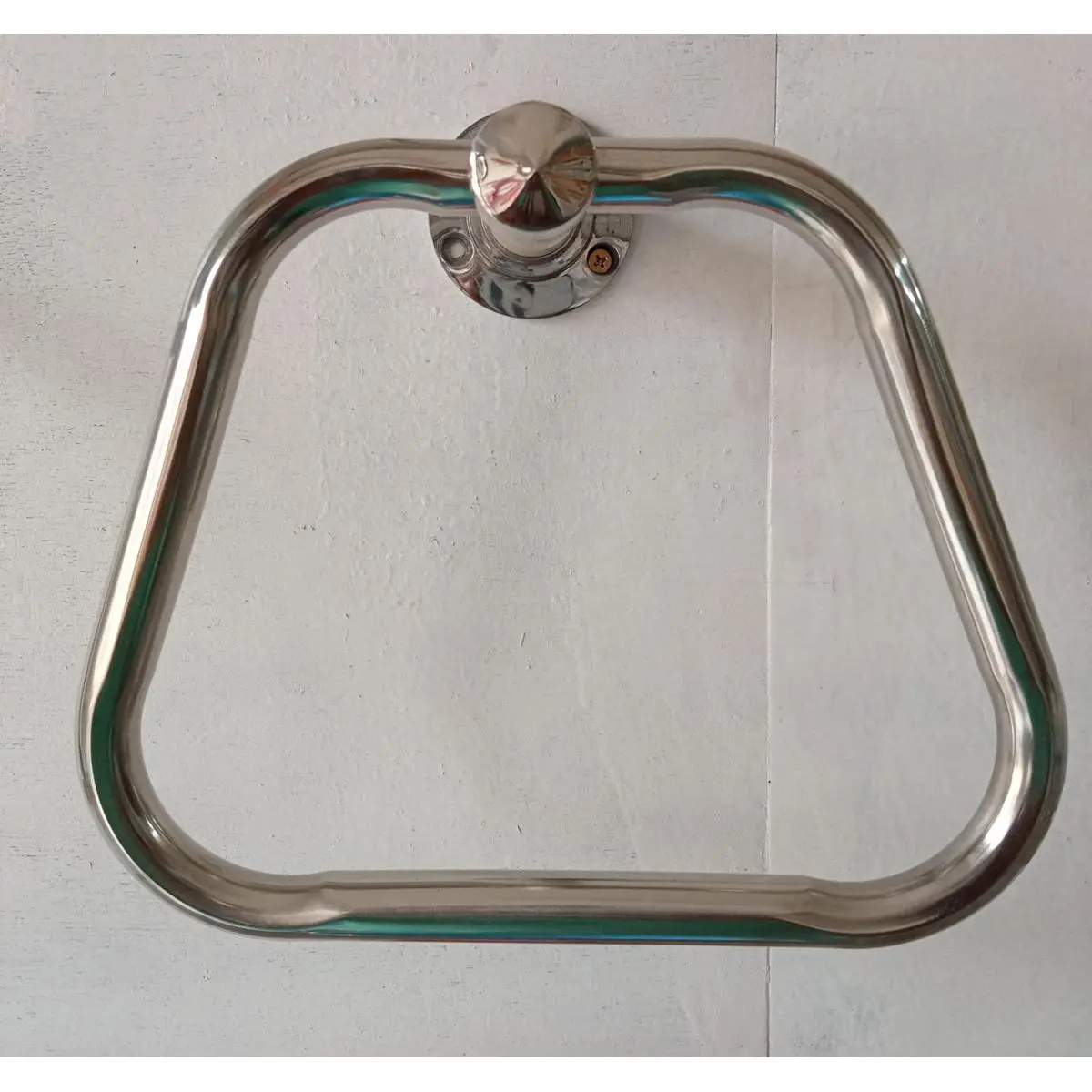 Picture of Triangle with Stainless Steel Towel Ring/Napkin Ring - Bathroom Towel Holder - Towel Hanger with Chrome Finish