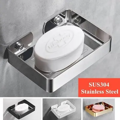 Picture of Soap Dish Stainless Steel Cover - Brush Holder (Silver)