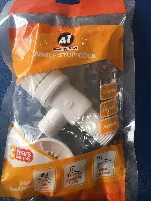 Picture of A1 angle stop cock (White)