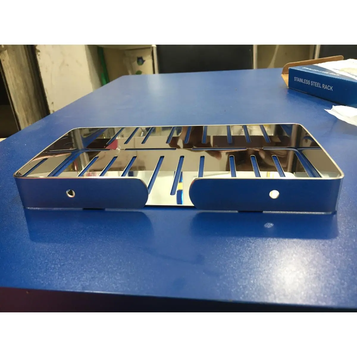 Picture of DOUBLE SOAP CASE RACK STAINLESS STELL SUS304 (Silver)