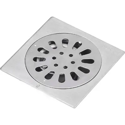 Picture of Bathroom/kitchen 5” floor drain conceal box jali (Silver)