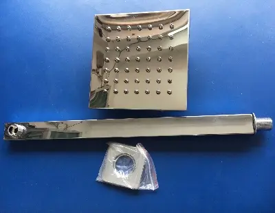 Picture of 6” shower and 16” arm rainfall full shower set with anti blocking stainless steel nozzle (Silver)