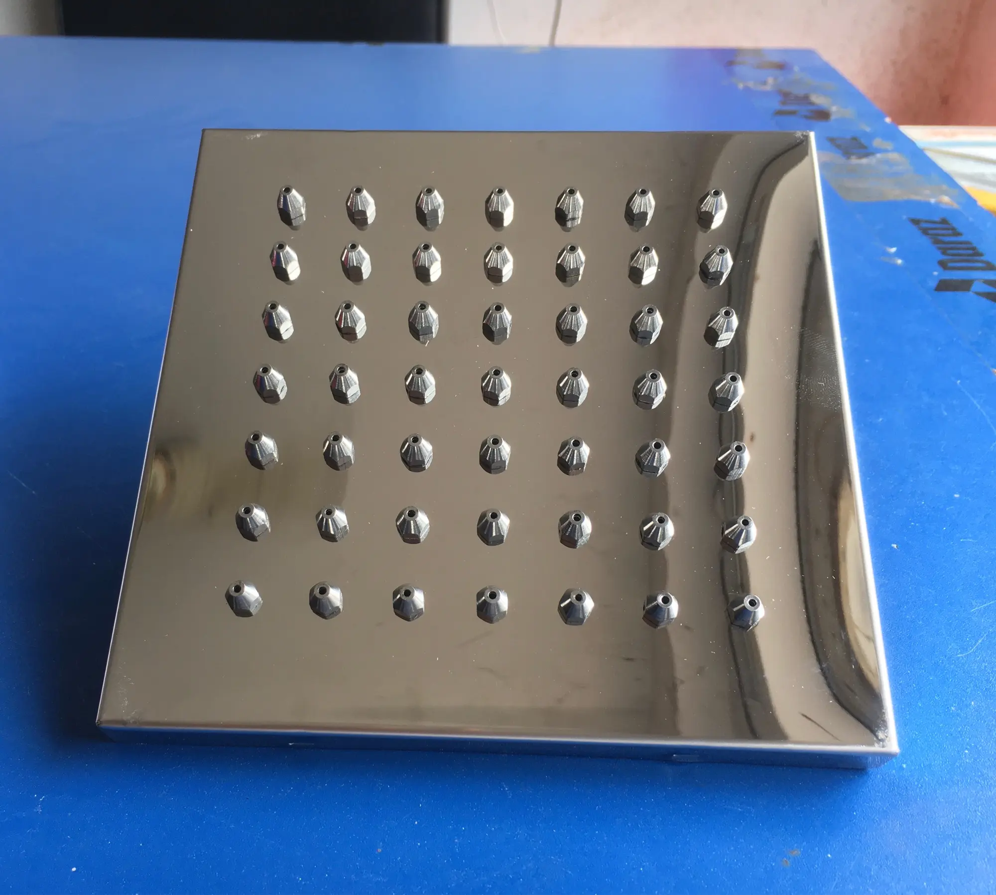 Picture of 6”rainfall shower head  with anti blocking stainless steel nozzle (Silver)