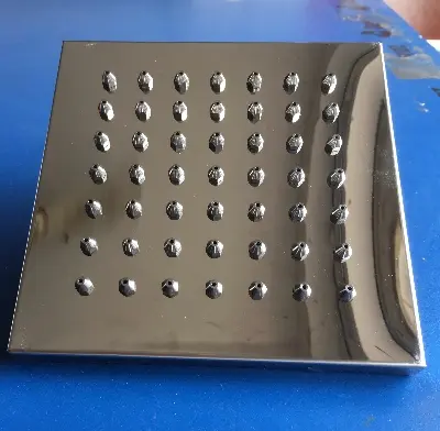 Picture of 6”rainfall shower head  with anti blocking stainless steel nozzle (Silver)