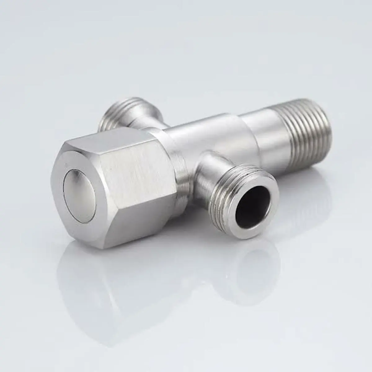 Picture of STAINLESS STEEL TWO IN 1 ANGLE VALVE (Silver)