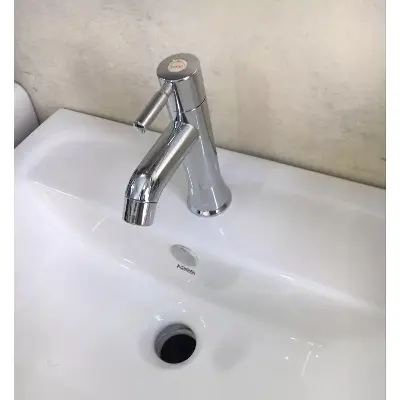 Picture of HANDLE BASIN PILLAR COCK (Silver)