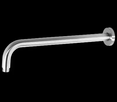 Picture of (14)" wall ceiling round shower arm stainless steel chromed bathroom shower accessories top shower head fixed pipe shower holder (Silver)