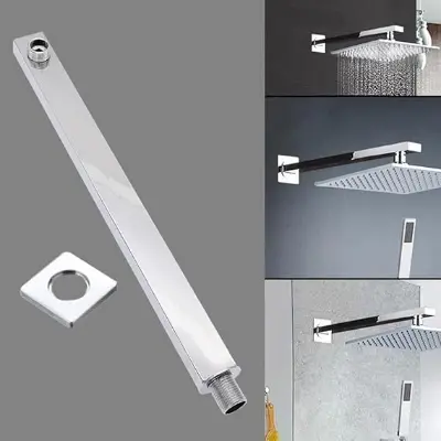 Picture of 40 Cm wall ceiling mounted shower arm stainless steel bathroom shower accessories (Silver)